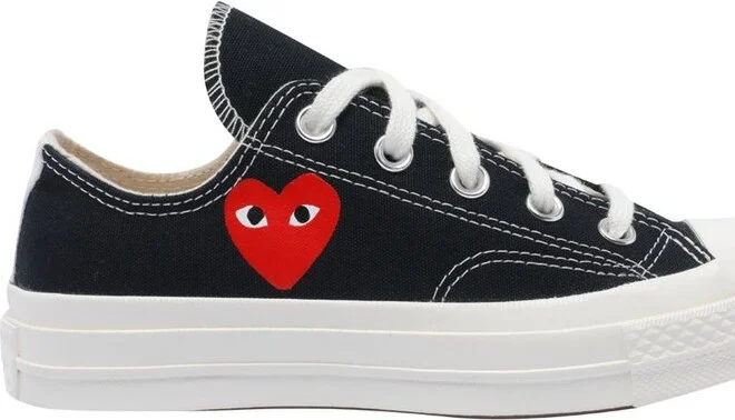 Comme des Garçons Play X Converse Heart Lace-Up Sneakers