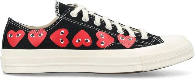 Comme des Garçons Play X Converse Heart Logo Printed Low-Top Sneakers