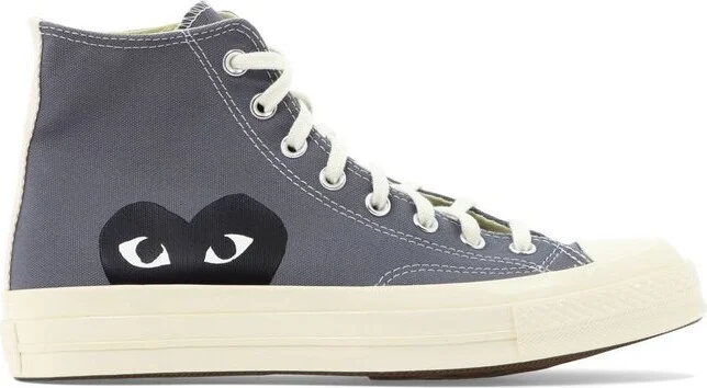 Comme des Garçons Play X Converse Heart Print High-Top Sneakers