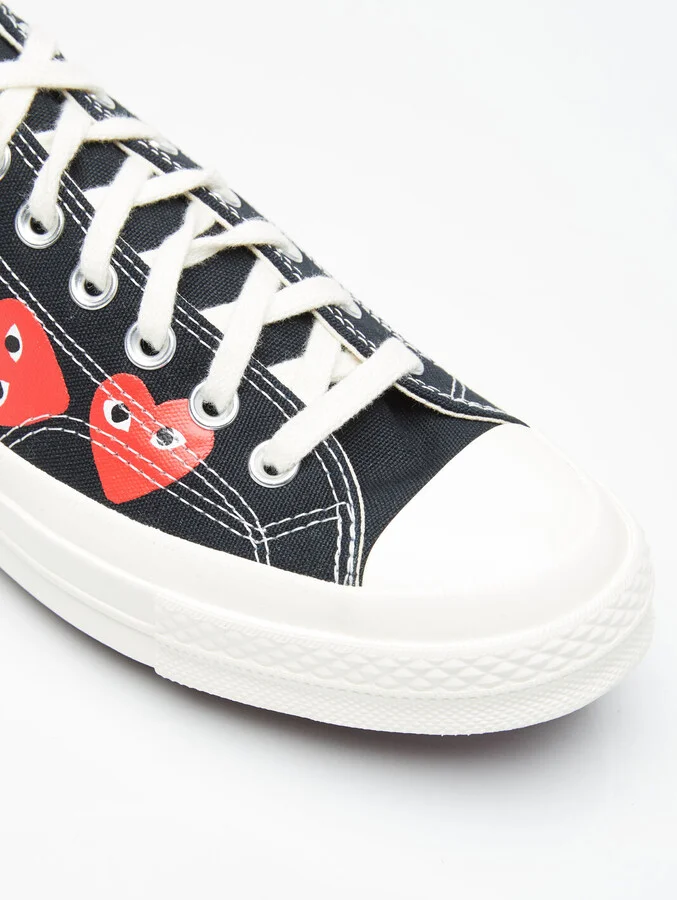 Comme des Garçons PLAY x Converse Multi-heart Chuck 70 Sneakers - Sneakers Black Us - 09 - Image 2