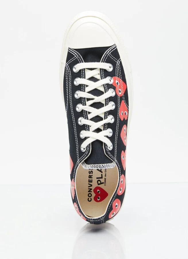 Comme des Garçons PLAY x Converse Multi-heart Chuck 70 Sneakers - Sneakers Black Us - 09 - Image 7