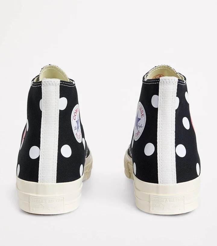 Comme Des Garçons Play x Converse Polka Dot Heart Chuck Taylor All Star '70 High-Top Sneakers - Image 4