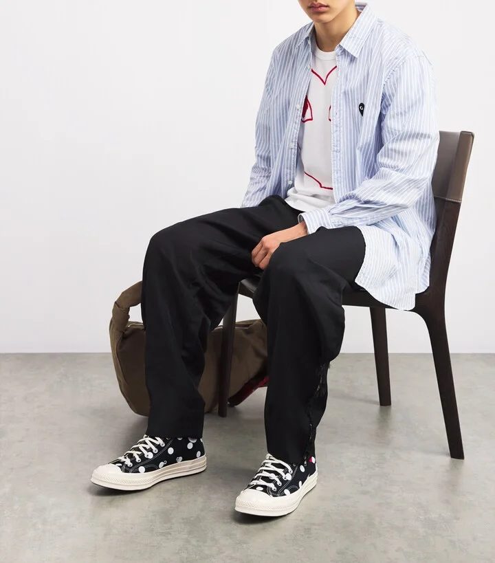 Comme Des Garçons Play x Converse Polka Dot Heart Chuck Taylor All Star '70 High-Top Sneakers - Image 6