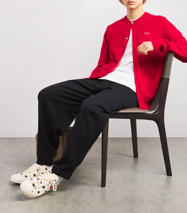 Comme Des Garçons Play x Converse Polka Dot Heart Chuck Taylor All Star '70 Low-Top Sneakers - Image 6