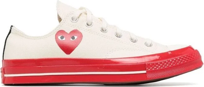 Comme des Garçons Play X Converse Red Sole Low-Top Sneakers