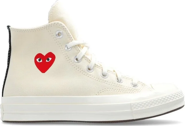 Comme des Garcons Play X Converse Single Heart Chuck 70 Sneakers