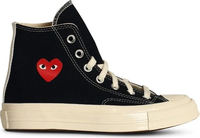 Comme des Garcons Play X Converse Single Heart Chuck 70 Sneakers