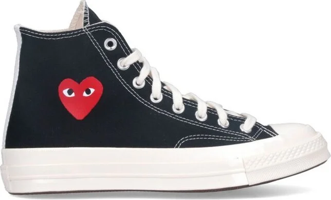 Comme des Garcons Play X Converse Single Heart Chuck 70 Sneakers
