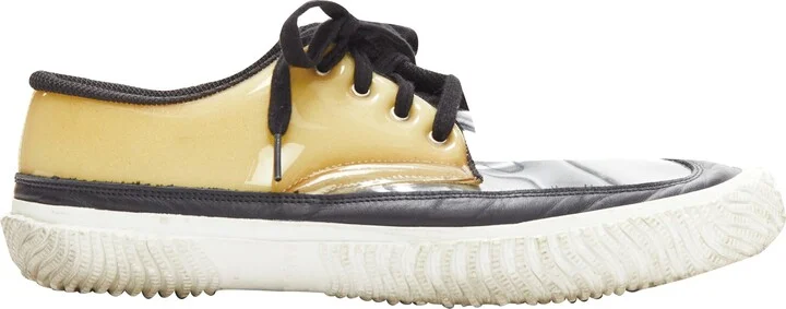 Comme Des Garcons PLSwitching clear PVC foam sneakers
