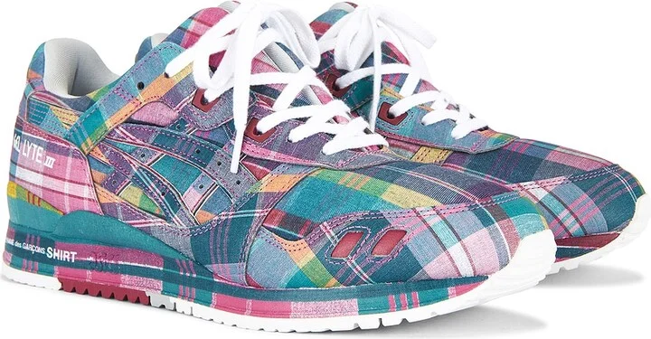 COMME des GARCONS SHIRT CDG SHIRT x ASICS GEL-LYTE III in Pink,Blue - Image 2