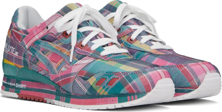 Comme des Garçons Shirt Pink ASICS Edition GEL-LYTE III 07 Remastered Sneakers - Image 4