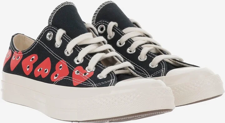 Comme Des Garçons X Converse Canvas Sneakers - Image 2