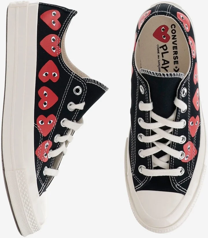 Comme Des Garçons X Converse Canvas Sneakers - Image 5