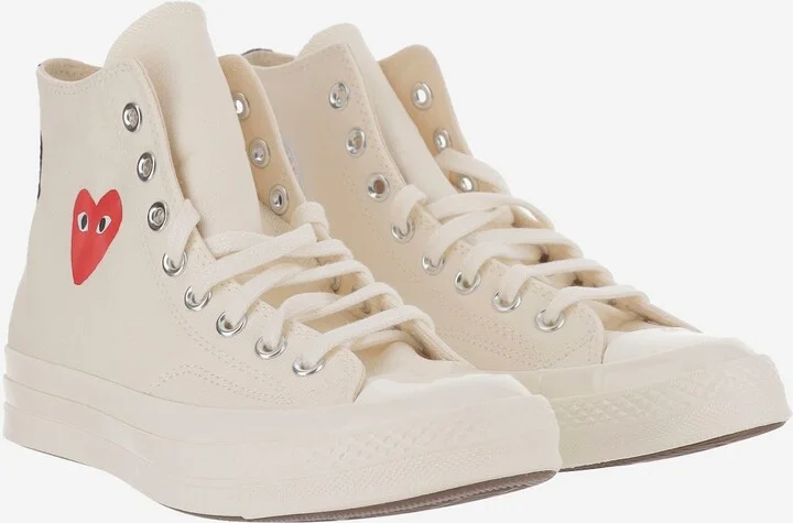 Comme Des Garçons X Converse Canvas Sneakers - Image 2