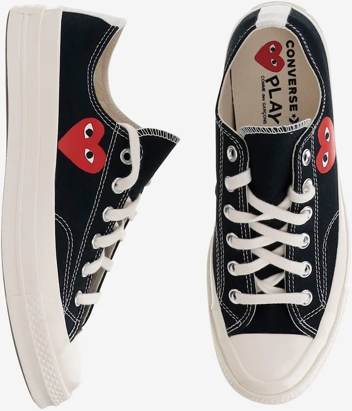Comme Des Garçons X Converse Canvas Sneakers - Image 2