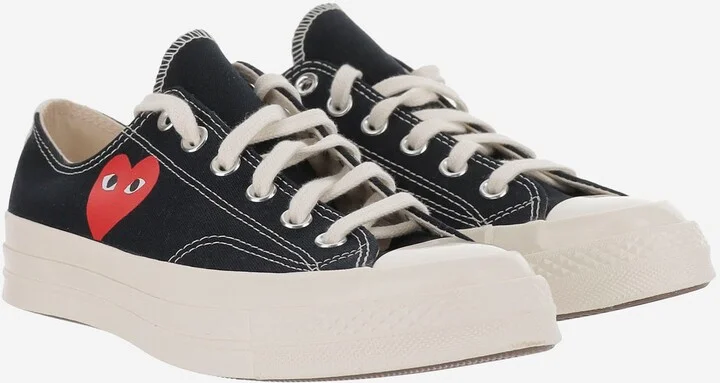 Comme Des Garçons X Converse Canvas Sneakers - Image 3