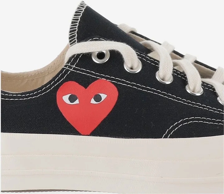 Comme Des Garçons X Converse Canvas Sneakers - Image 5