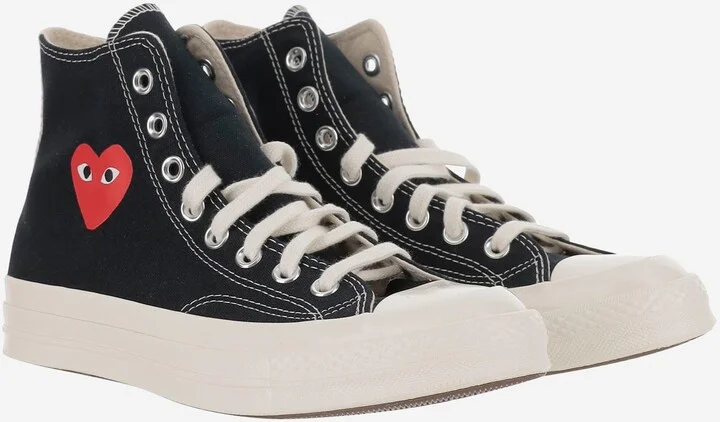 Comme Des Garçons X Converse Canvas Sneakers - Image 3