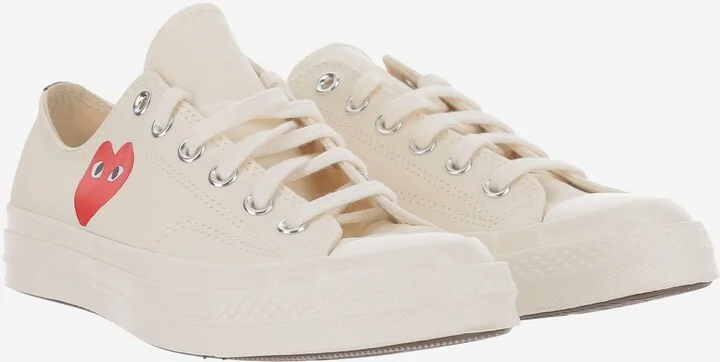Comme Des Garçons X Converse Canvas Sneakers - Image 3