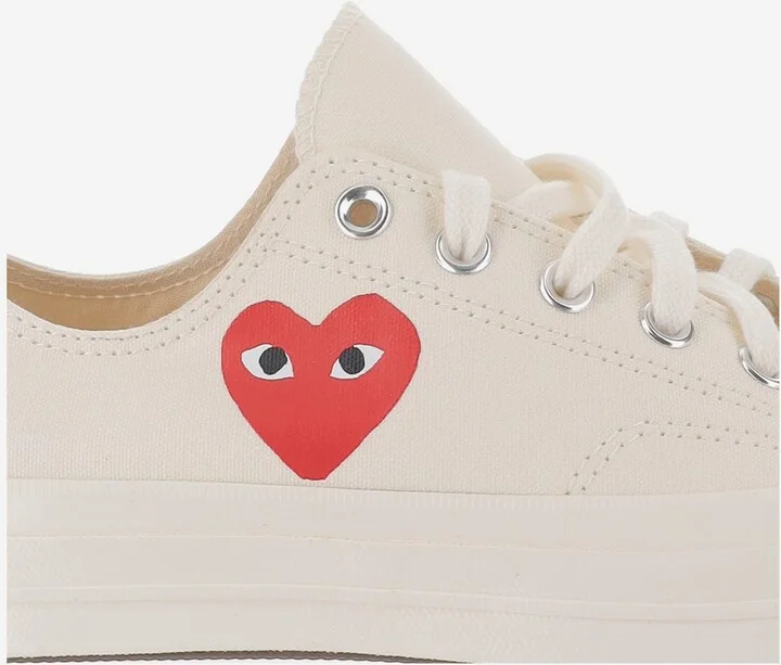 Comme Des Garçons X Converse Canvas Sneakers - Image 5