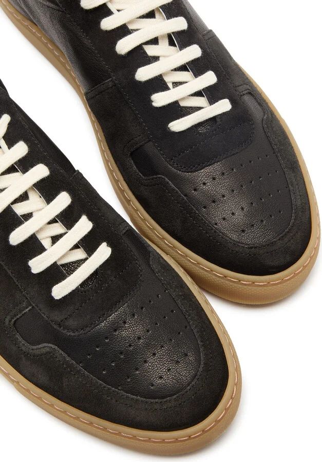 Common Projects Bball Panelled Leather Sneakers - Image 3