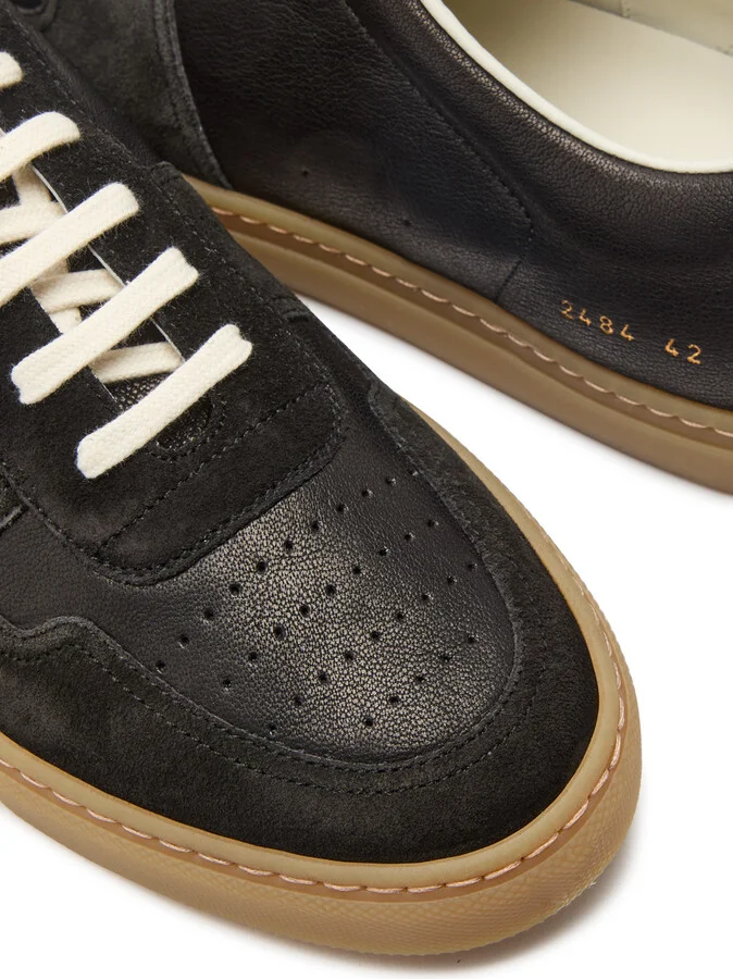Common Projects Bball Panelled Leather Sneakers - Image 4