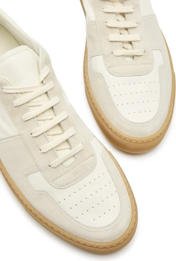 Common Projects Bball Panelled Leather Sneakers - Image 7