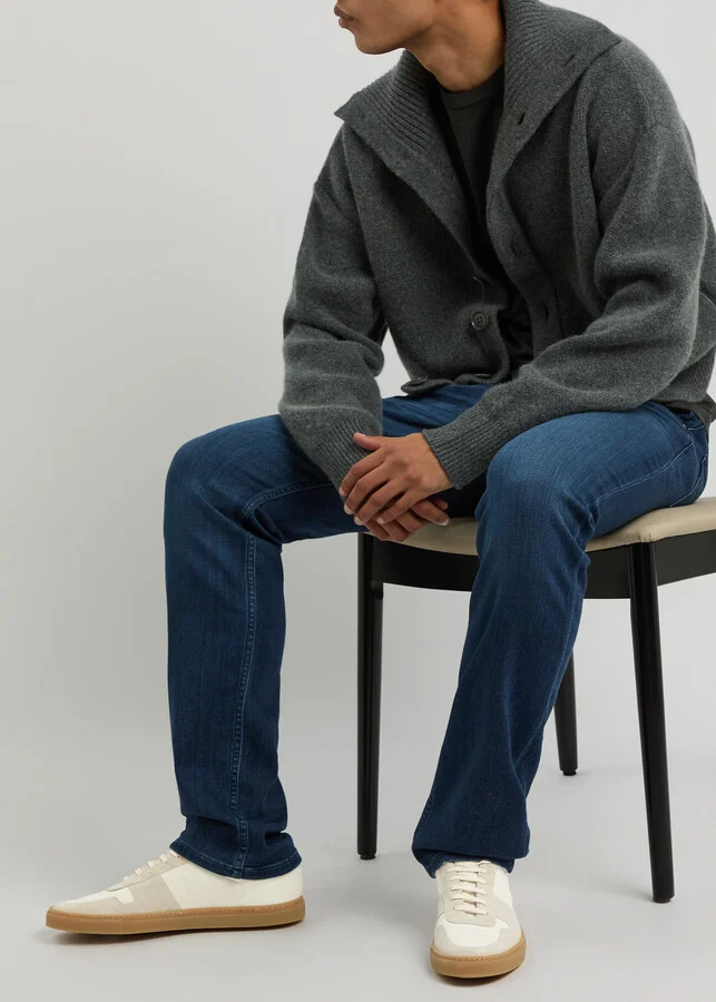 Common Projects Bball Panelled Leather Sneakers - Image 9