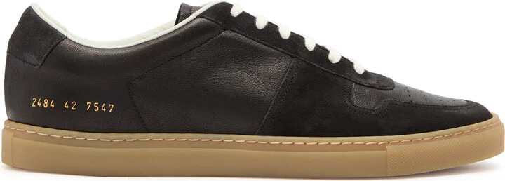 Common Projects Bball Panelled Leather Sneakers