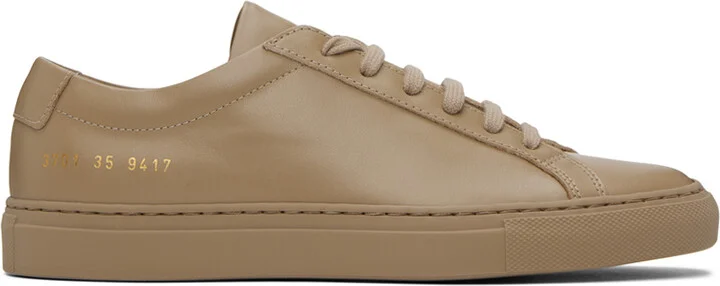 Common Projects Beige Achilles Low Sneakers