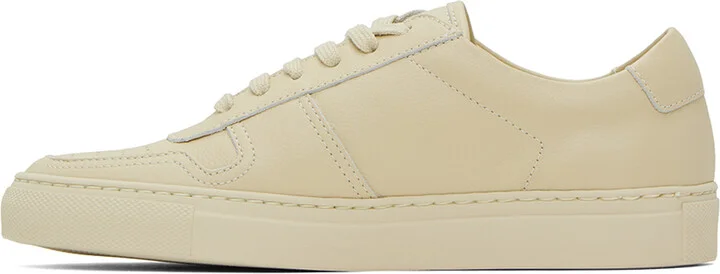 Common Projects Beige BBall Low Sneakers - Image 3