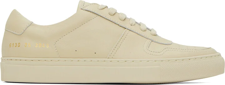 Common Projects Beige BBall Low Sneakers