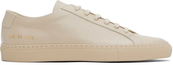 Common Projects Beige Original Achilles Low Sneakers