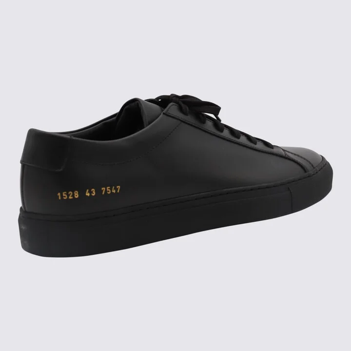 Common Projects Black Achille Low Sneakers - Image 2