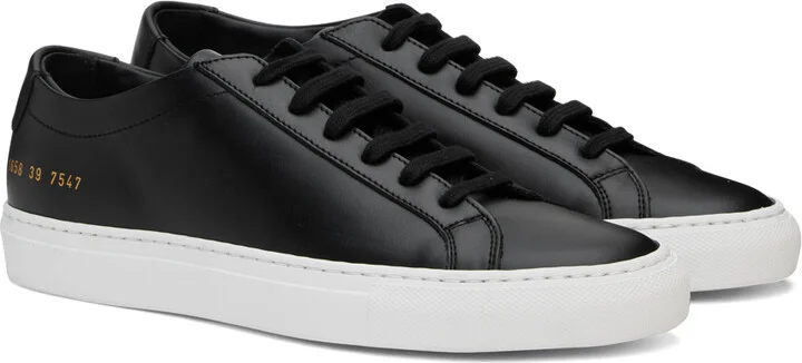 Common Projects Black Achilles Low Sneakers - Image 4
