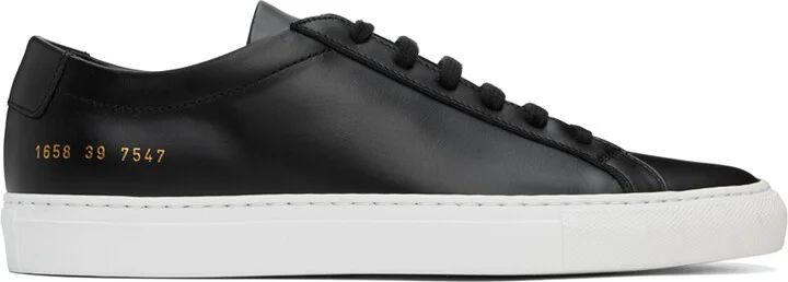 Common Projects Black Achilles Low Sneakers