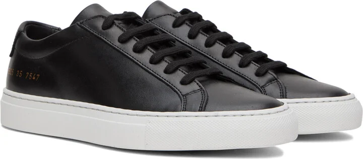 Common Projects Black Achilles Sneakers - Image 4