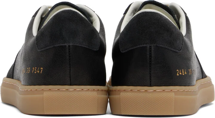 Common Projects Black BBall Duo Slim Sneakers - Image 2