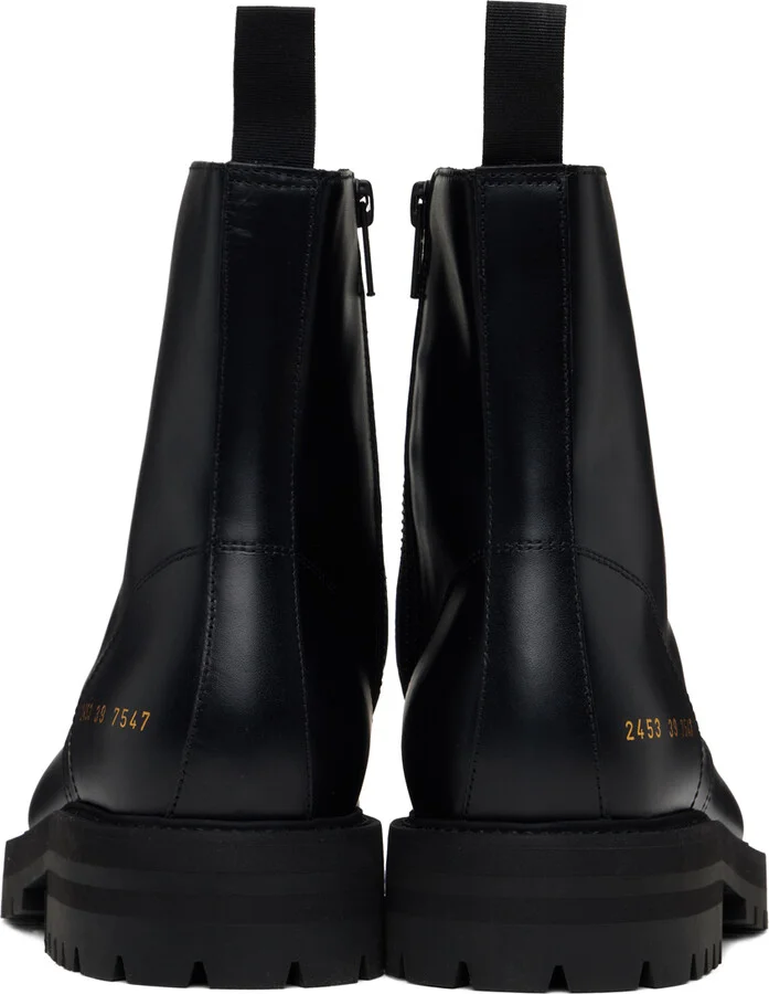 Common Projects Black Combat Boots - Image 2