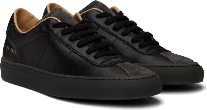 Common Projects Black Court Classic Sneakers - Image 4