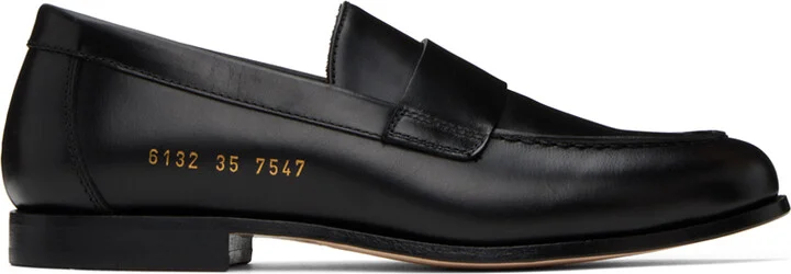 Common Projects Black Flat Loafers