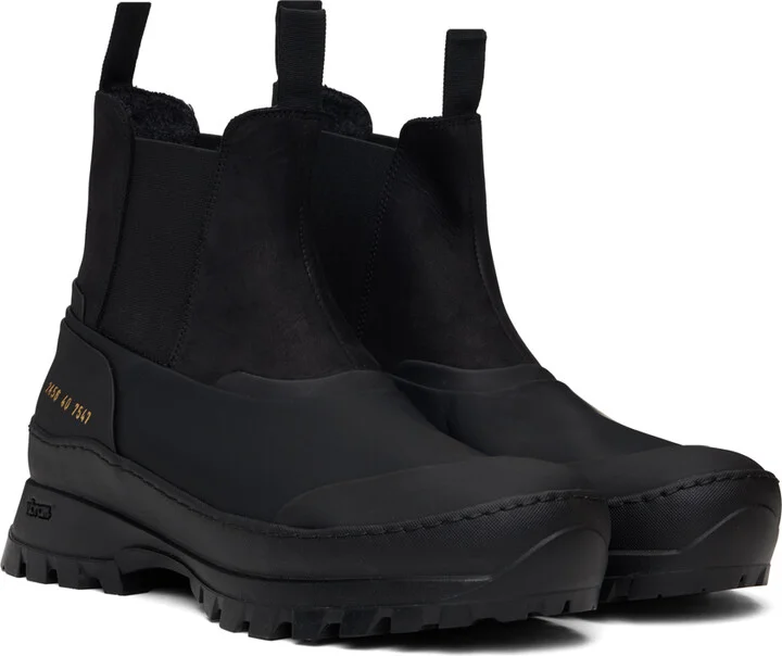 Common Projects Black Hiker Chelsea Boots - Image 4