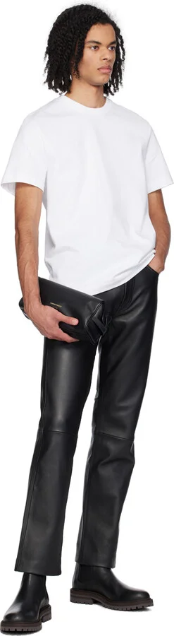 Common Projects Black Leather Chelsea Boots - Image 5
