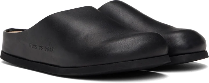 Common Projects Black Leather Slip-on Loafers - Image 4