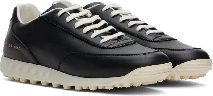 Common Projects Black New Track Sneakers - Image 4