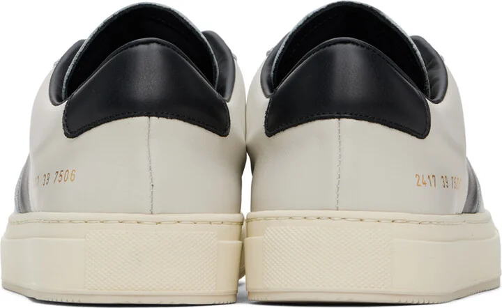 Common Projects Black & Off-White Decades Sneakers - Image 2