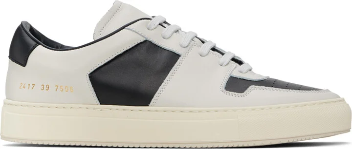 Common Projects Black & Off-White Decades Sneakers