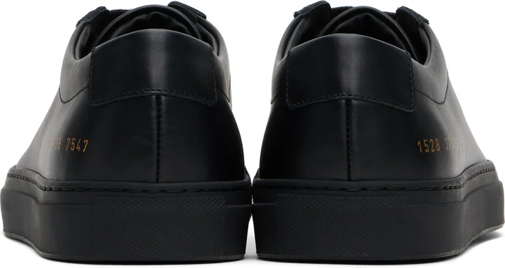 Common Projects Black Original Achilles Low Sneakers - Image 2