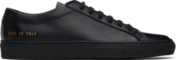 Common Projects Black Original Achilles Low Sneakers