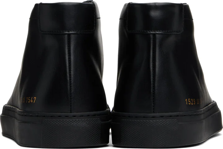 Common Projects Black Original Achilles Mid Sneakers - Image 2